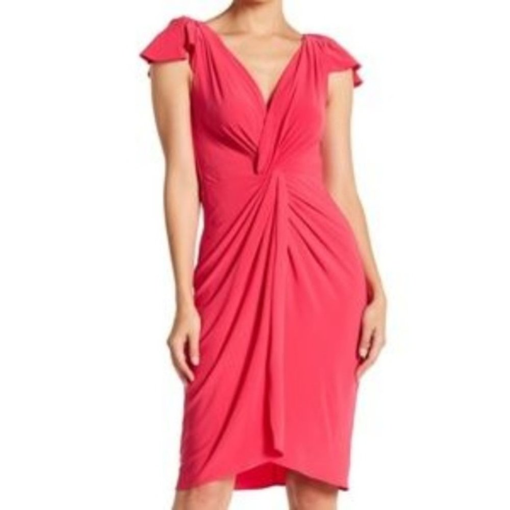 🆕️ Just...Taylor Midi Twist Front Ruffle Dress